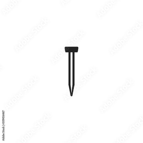 Fototapeta Nail icon. Repair tool symbol. Logo design element