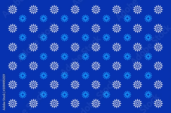 Fototapeta seamless pattern with snowflakes