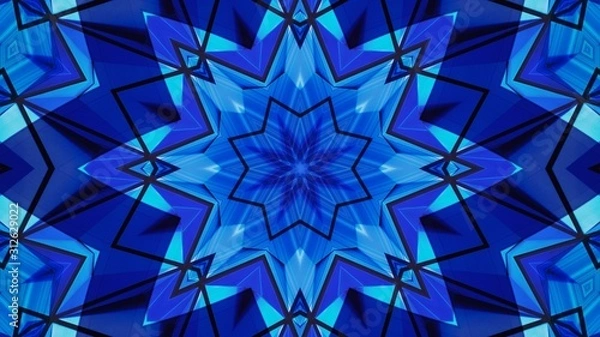 Fototapeta Kaleidoscope Mandala Art Design Abstract Background