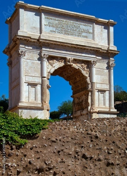 Fototapeta Titusbogen in Rom, Italien