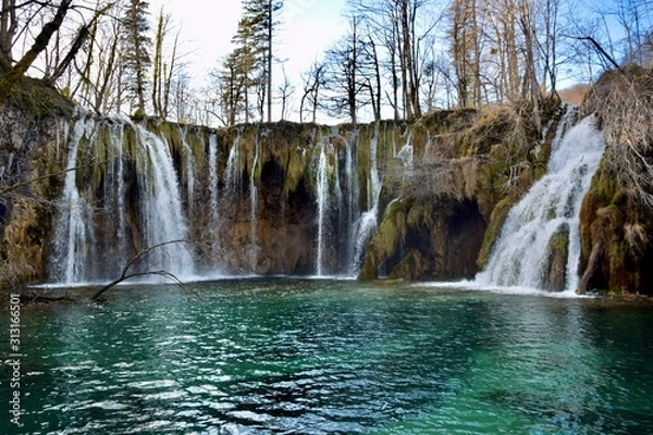 Fototapeta Plitvice Lakes Nationalpark, Croatias