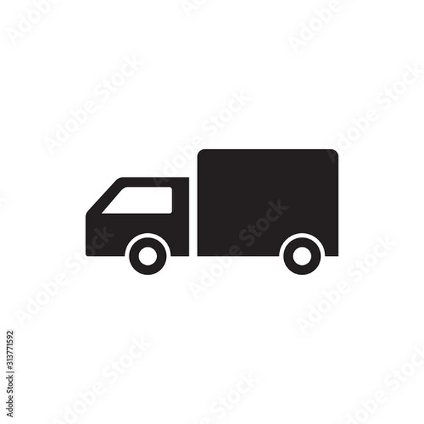 Fototapeta Truck icon ilustration vector template