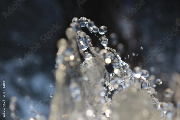 Fototapeta Flowing water top view