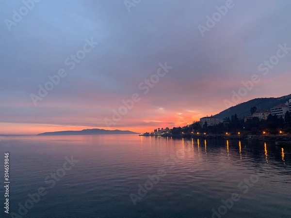 Obraz Natural colors of the sunset by the sea