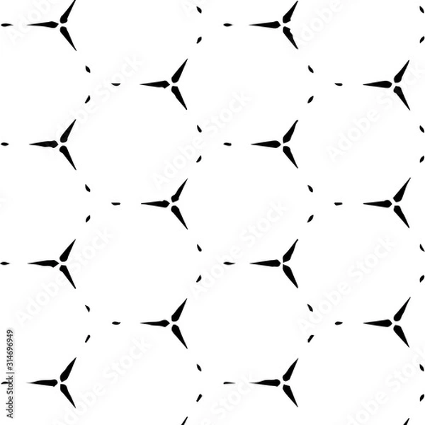 Fototapeta Seamless vector pattern in ornamental style. Geometric desing texture for gift.