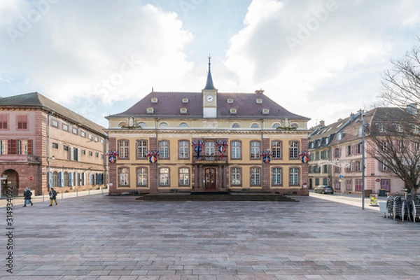 Fototapeta Belfort Mayor, The City Hall in Belfort, France