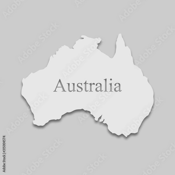 Fototapeta map of Australia