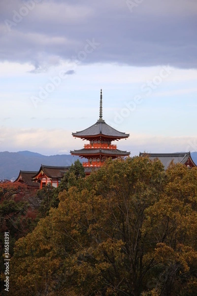 Fototapeta Kiyomizu-dera temple, Kyoto, Japan