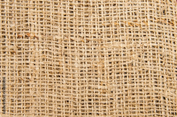 Fototapeta Closeup of a burlap texture