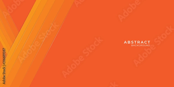 Fototapeta Abstract modern orange lines background vector illustration presentation design. Suit for business, corporate, institution, conference, party, festive, seminar, and talks.