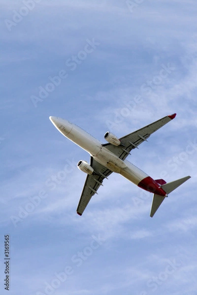 Fototapeta airplane in the sky