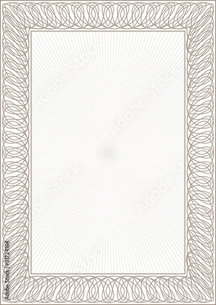 Fototapeta Guilloche vector frame