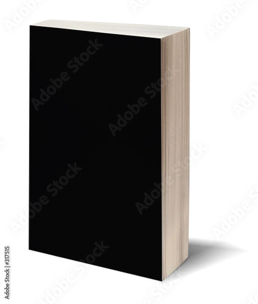 Fototapeta blank black book w/path