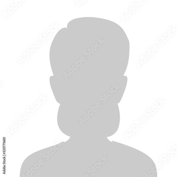 Fototapeta Profile Placeholder image. Gray silhouette no photo