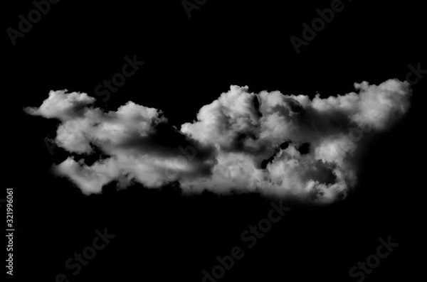 Fototapeta  white clouds on black background