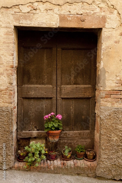 Fototapeta Compignano; borgo medievale; Umbria;