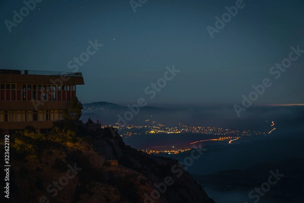 Fototapeta Exhibition on top of the Montserrat monastery