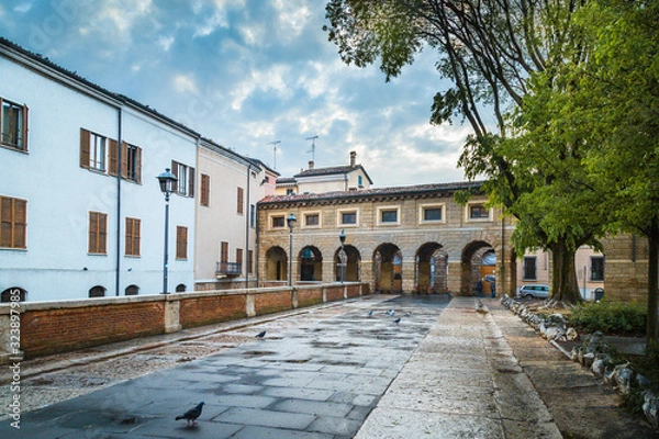 Fototapeta Rio of Mantova (Rio di Mantova), the famous canal that crosses the ancient city