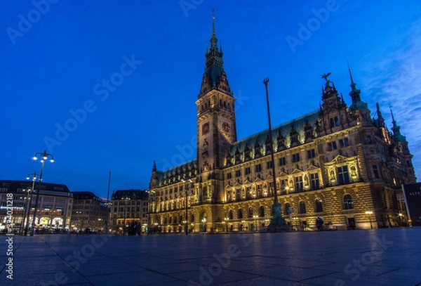 Fototapeta Rathaus Hamburg