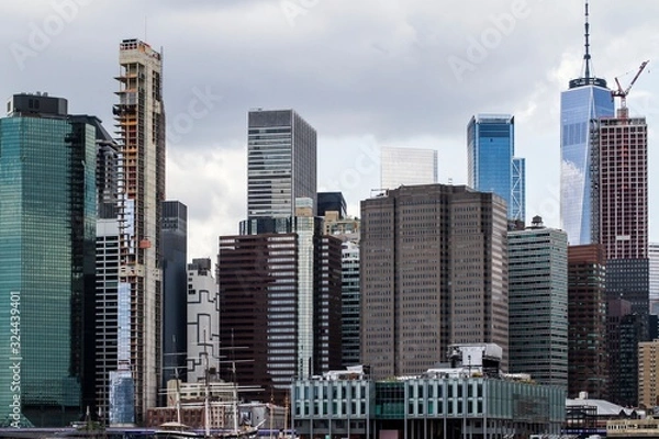 Obraz Beautiful view of New York city skyline at daytime, USA