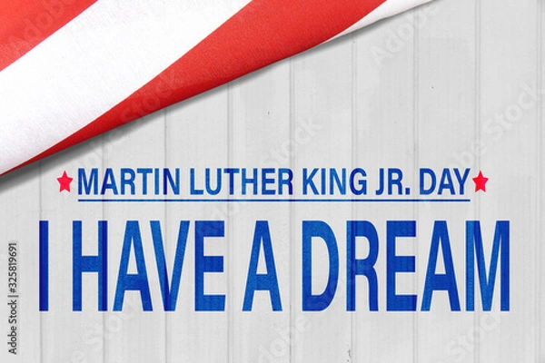 Fototapeta Happy martin luther king day background