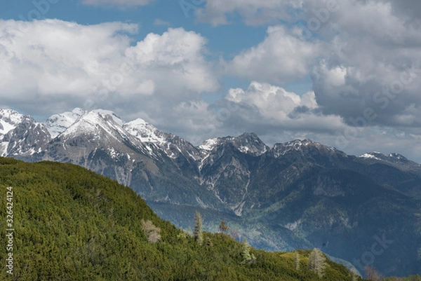 Fototapeta Auf dem Gipfel des Vogel, Triglav - Nationalpark