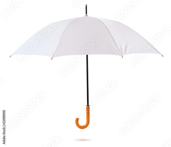 Fototapeta White umbrella. Isolated