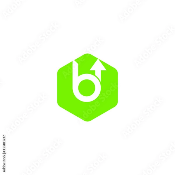 Fototapeta Letter b Logo. modern Vector icon