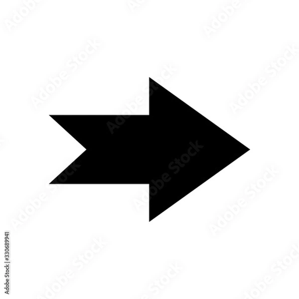 Fototapeta arrow - direction icon vector design template