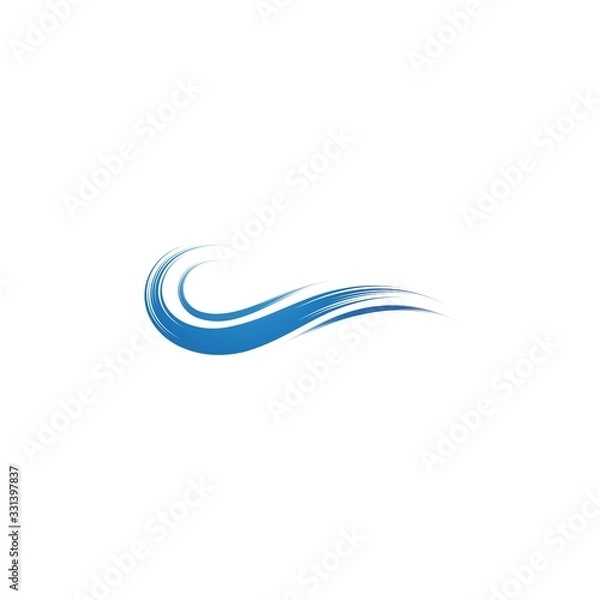 Fototapeta Water wave Logo