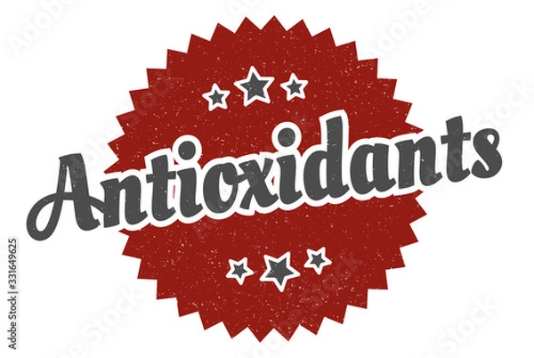 Fototapeta antioxidants sign. antioxidants round vintage retro label. antioxidants