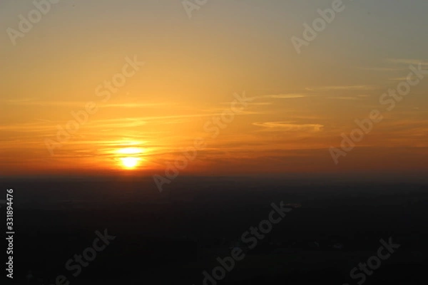 Fototapeta sunset over the sea