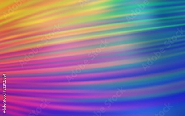 Fototapeta Light Multicolor vector texture with colored lines. Shining colored illustration with sharp stripes. Pattern for ads, posters, banners.