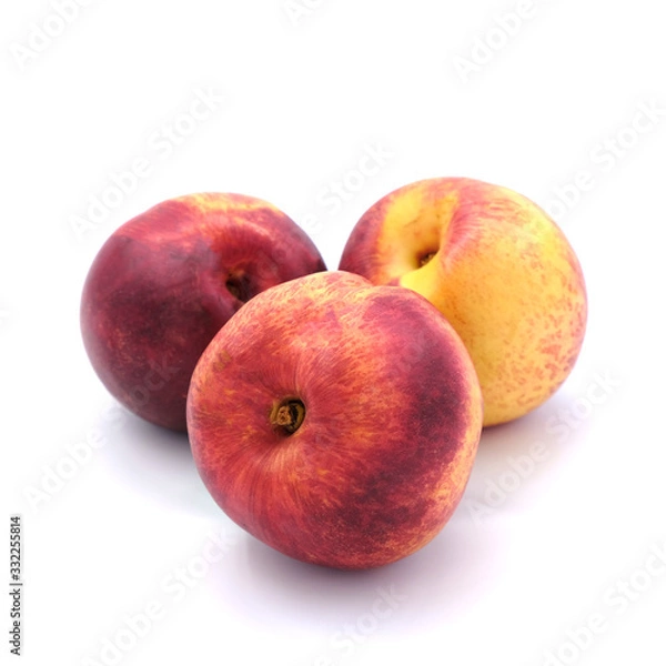 Fototapeta New Zealand Peach isolated on white background. New Zealand pride