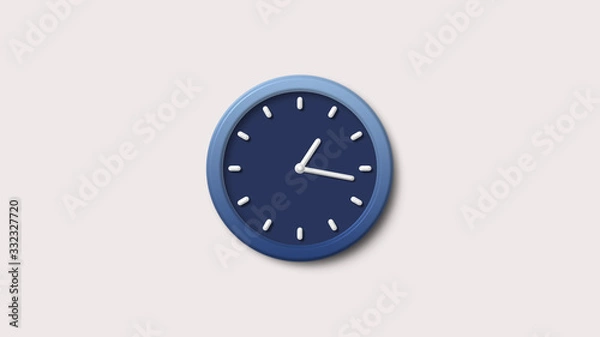 Fototapeta New 3d wall clock icon,clock icon,Blue clock icon,Wall clock icon