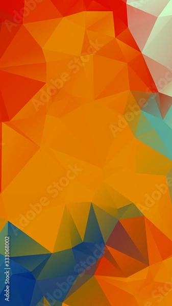 Fototapeta Abstract Color Polygon Background Design, Abstract Geometric Origami Style With Gradient