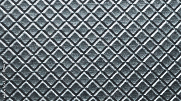 Fototapeta Squared grid abstract texture. gray plastic background. pattern with square shaped cells