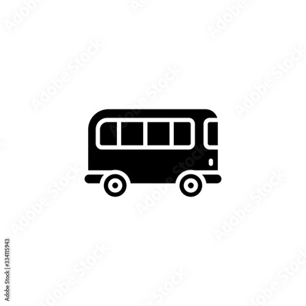 Fototapeta Bus icon. Vector colorful illustration icon for travel. Bus for traffic icon. Bus travel . Bus for city icon. vector icon WEB