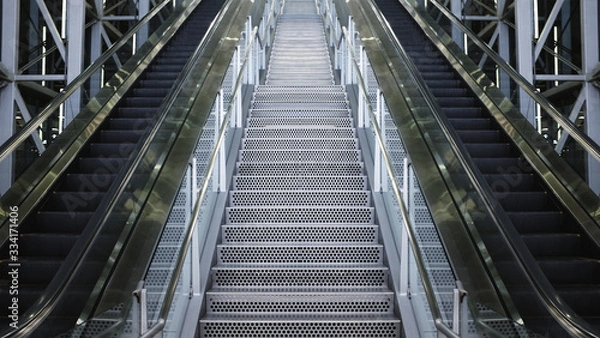 Fototapeta Double escalator symmetry.