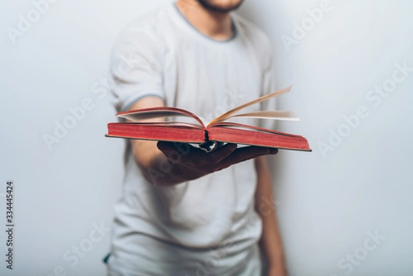 Fototapeta The man with a book