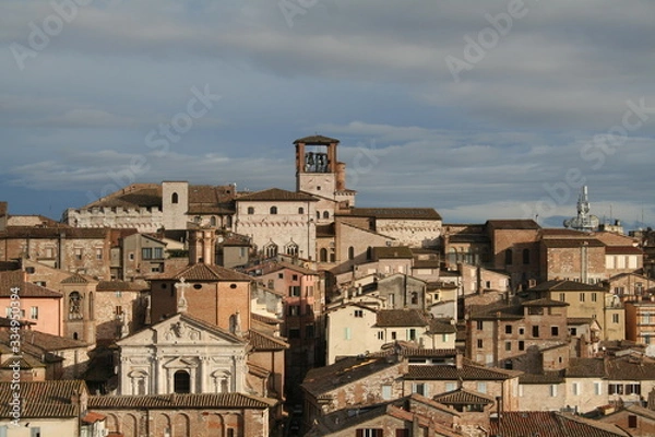 Fototapeta Perugia, Italy : view of the city from the " torre degli Sciri" (tower of Sciri)