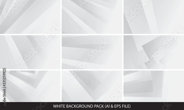 Obraz White Background Abstract Geometric Vector Illustration.
You can use this white background template for website user interface.