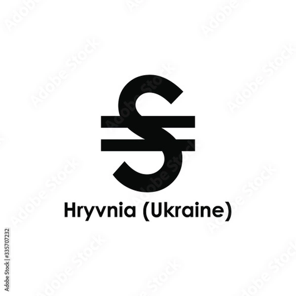 Fototapeta Hrvvnia currency symbol vector