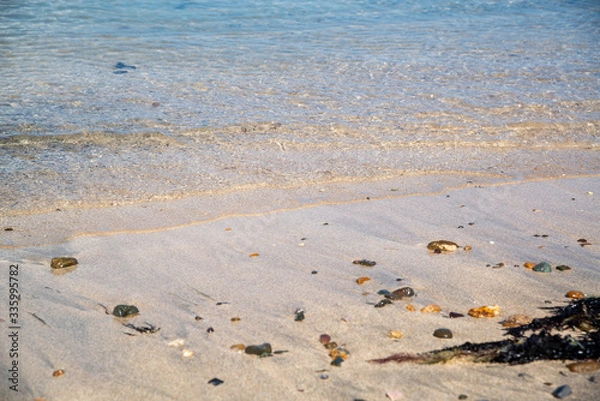 Fototapeta 夏のイメージ　砂浜　背景