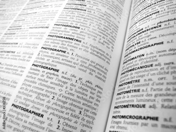 Fototapeta dictionnaire