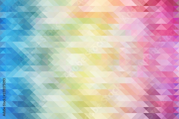 Fototapeta Pastel mosaic pixel background, Triangle pattern.