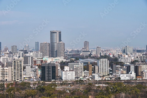 Fototapeta downtown of japan city, Osaka