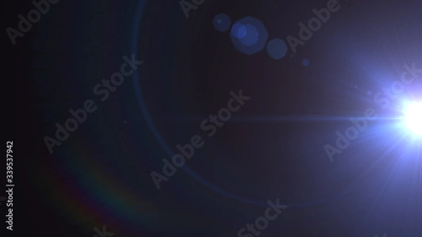 Fototapeta Modern lens flare red background streak rays (super high resolution)	