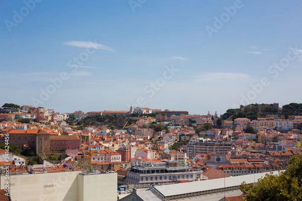 Obraz The Castle of Sao Jorge, the historical centre of Lisbon, Portugal