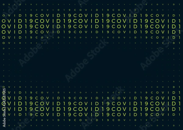 Fototapeta Coronavirus background halftone. Modern vector illustration. Covid-19 outbreak concept. Monochrome black and white geometric pattern. Graphic design geometric shape. Banner background.